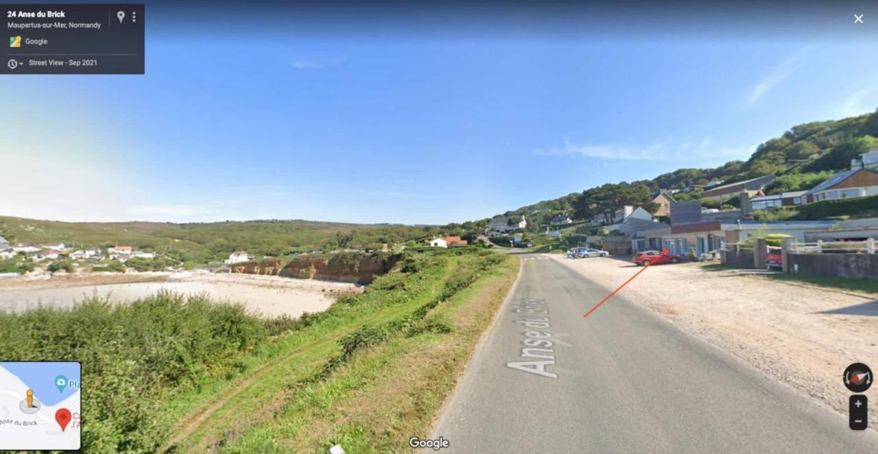 Au Petit Brick - Cosy Beachfront House Maupertus-sur-Mer Exterior foto
